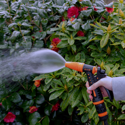 Hose Gun Water Sprayer Adjustable Black Orange