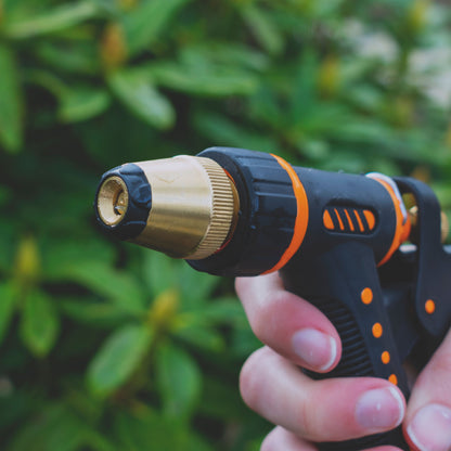 Adjustable Garden Hose Sprayer (Black/Orange Zebra)