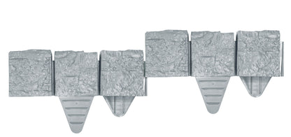 Plastic Lawn Edging ANTRACYT Granite Look Garden Border Section 27.5cm