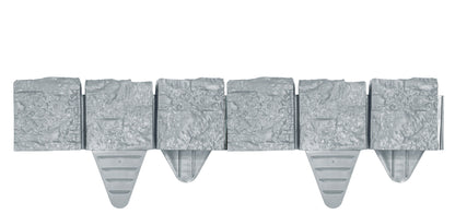 Plastic Lawn Edging Grey Granite Look Garden Border Section  27.5cm