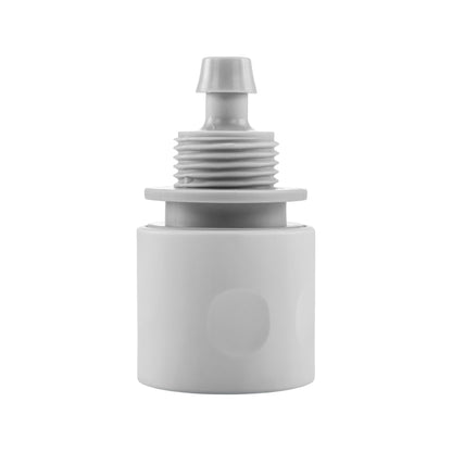 10mm Female Hose Connector, White/Grey