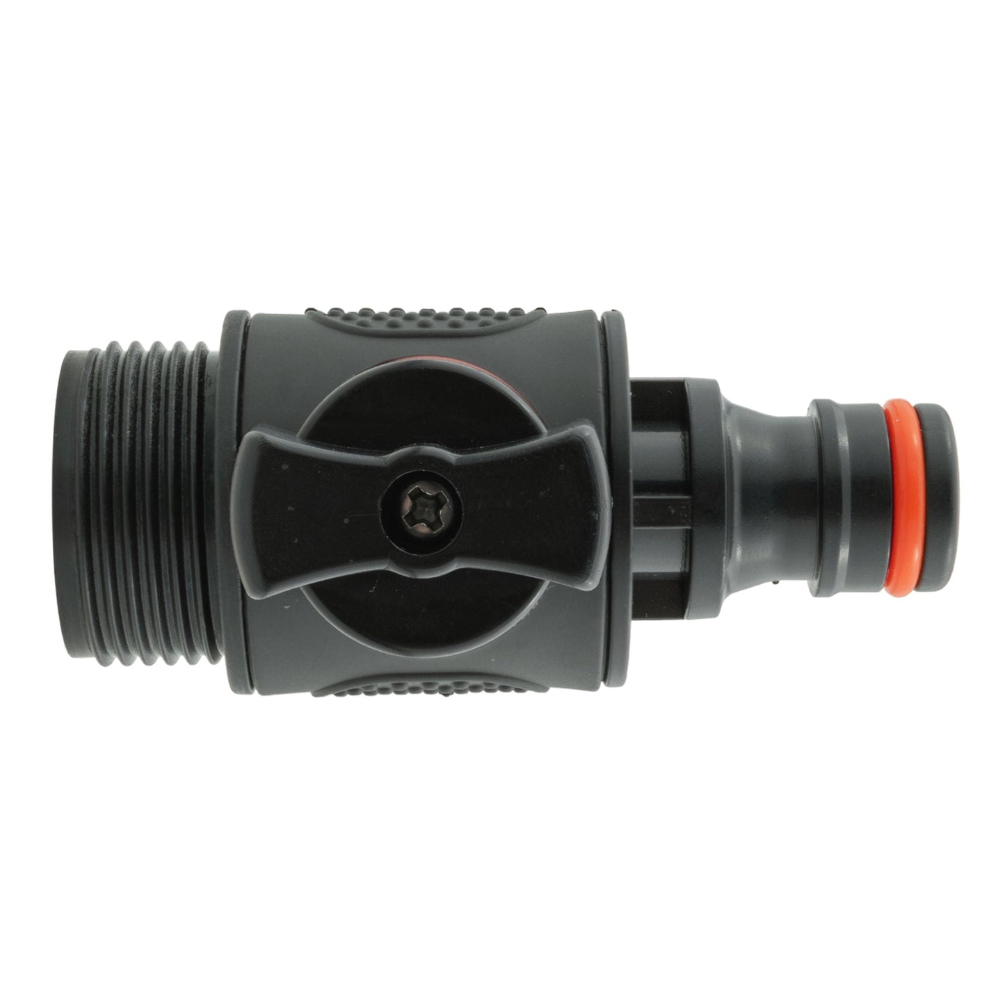 In Line Soft Touch Valve 3/4" BSPM to Male Black