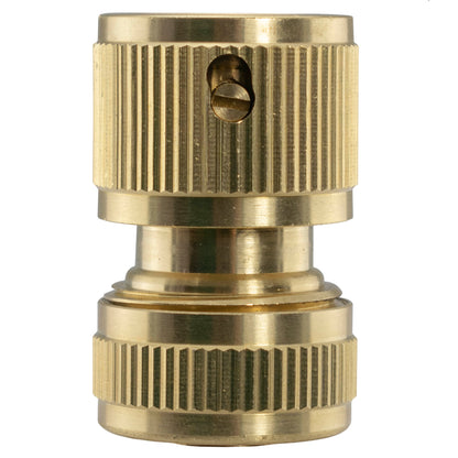 Two Way Tap Splitter Brass 3/4" BSP with 3x Quick Connect 1/2" Hose Connectors