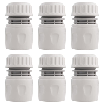 Female Hose Connector, 1/2" or 5/8" Hose,Gray