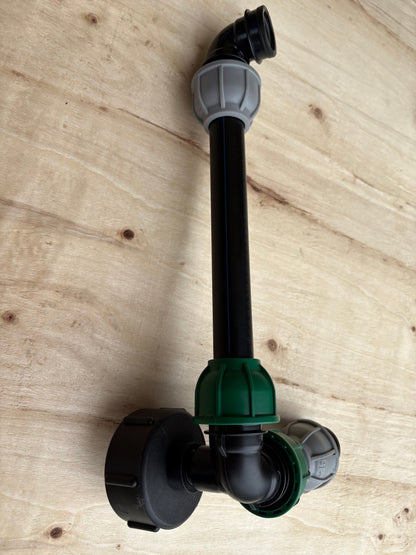 IBC 25cm Riser Tap Connection Kit with Side Tap