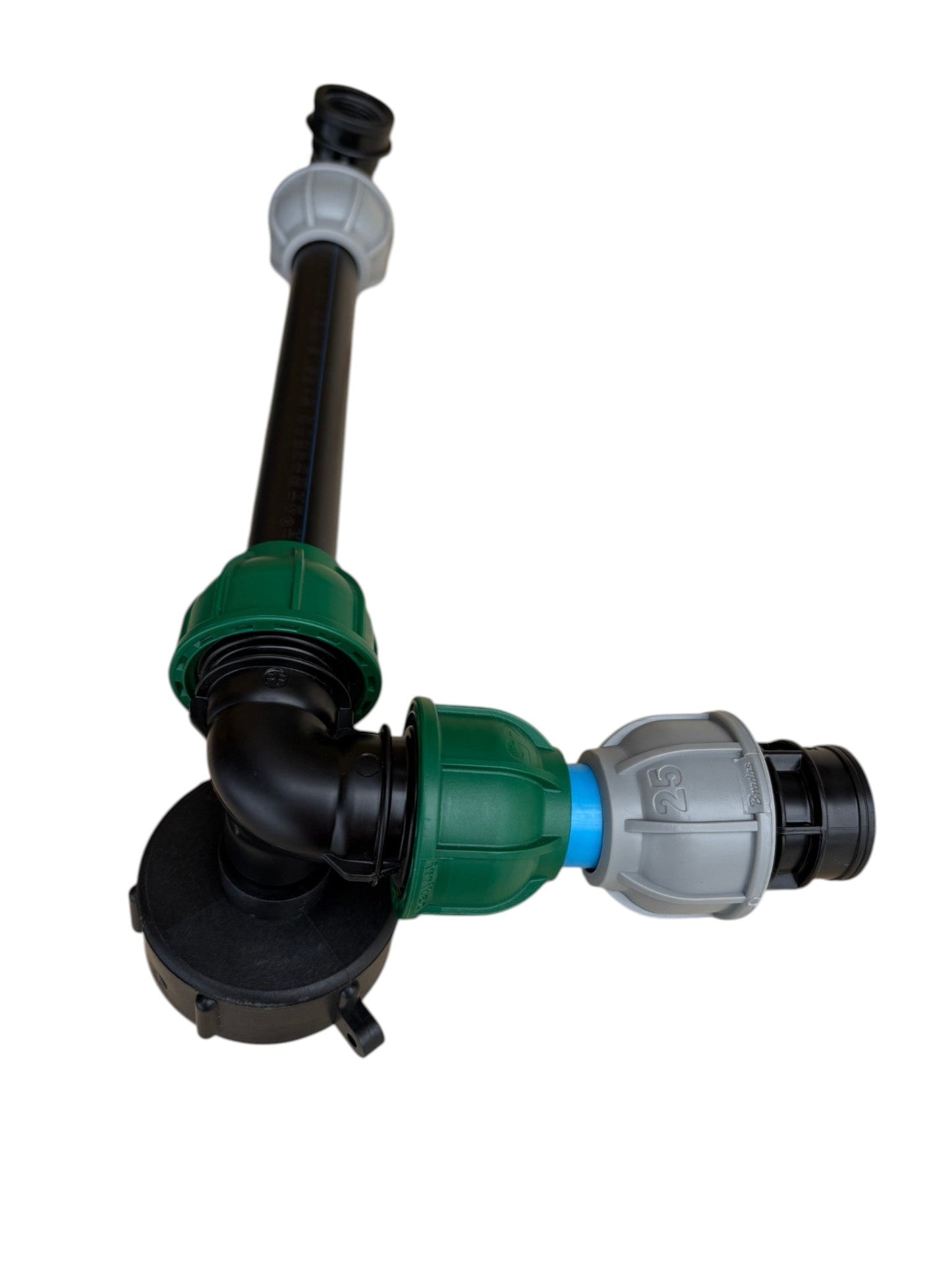 IBC 25cm Riser Tap Connection Kit with Side Tap