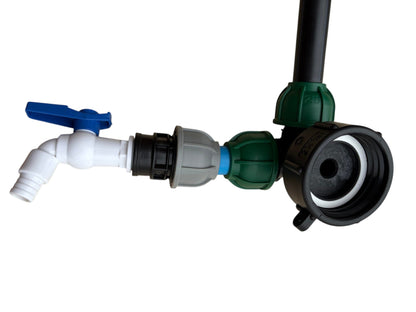 IBC 25cm Riser Tap Connection Kit with Side Tap