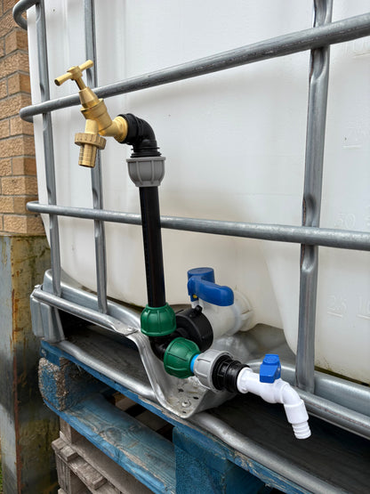 IBC 25cm Riser Tap Connection Kit with Side Tap
