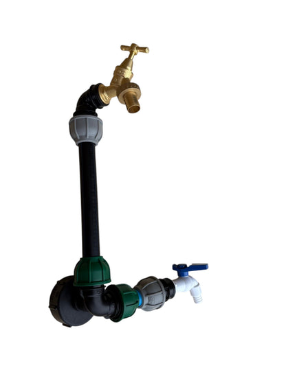 IBC 25cm Riser Tap Connection Kit with Side Tap