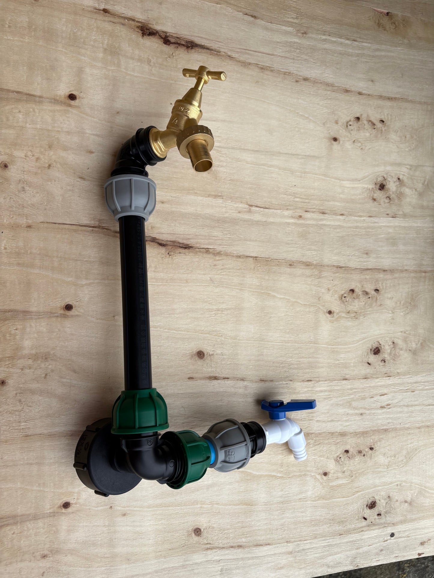 IBC 25cm Riser Tap Connection Kit with Side Tap