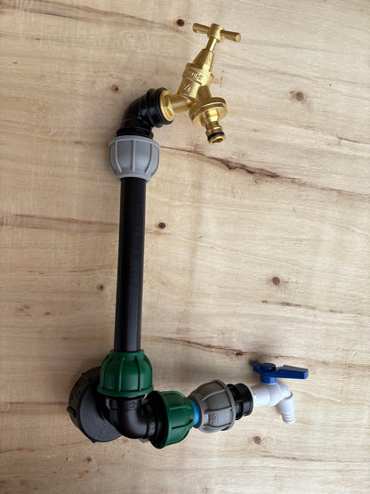 IBC 25cm Riser Tap Connection Kit with Side Tap