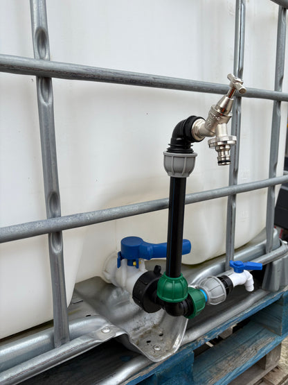 IBC 25cm Riser Tap Connection Kit with Side Tap