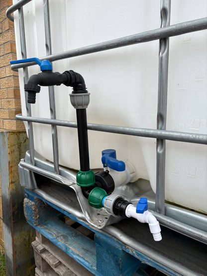 IBC 25cm Riser Tap Connection Kit with Side Tap