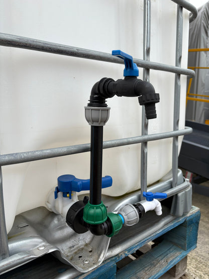 IBC 25cm Riser Tap Connection Kit with Side Tap