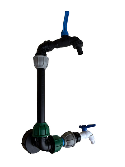 IBC 25cm Riser Tap Connection Kit with Side Tap
