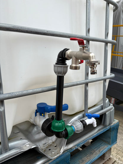 IBC 25cm Riser Tap Connection Kit with Side Tap