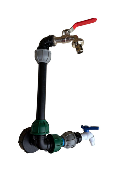 IBC 25cm Riser Tap Connection Kit with Side Tap