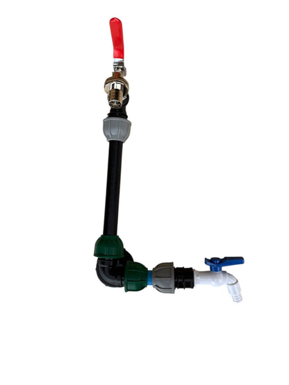 IBC 25cm Riser Tap Connection Kit with Side Tap