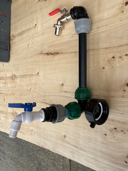 IBC 25cm Riser Tap Connection Kit with Side Tap