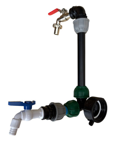 IBC 25cm Riser Tap Connection Kit with Side Tap