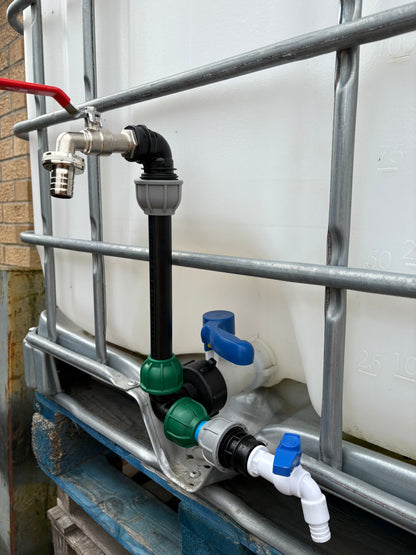 IBC 25cm Riser Tap Connection Kit with Side Tap