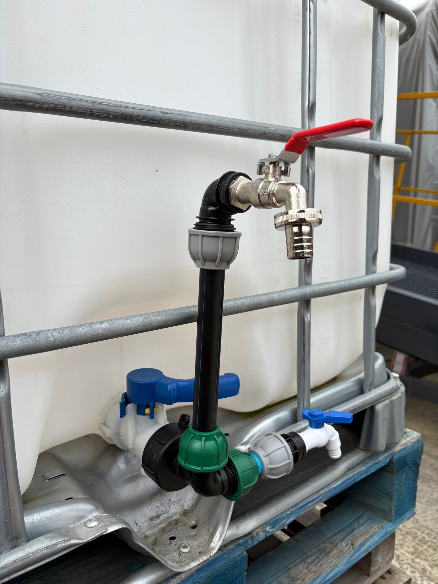 IBC 25cm Riser Tap Connection Kit with Side Tap