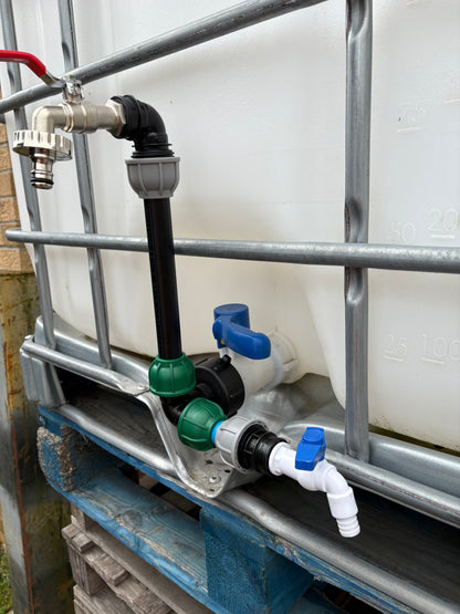 IBC 25cm Riser Tap Connection Kit with Side Tap