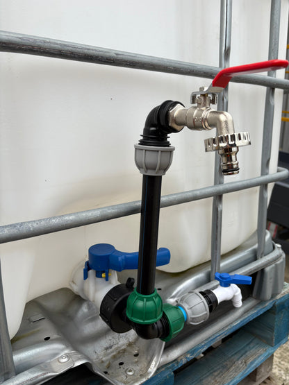 IBC 25cm Riser Tap Connection Kit with Side Tap