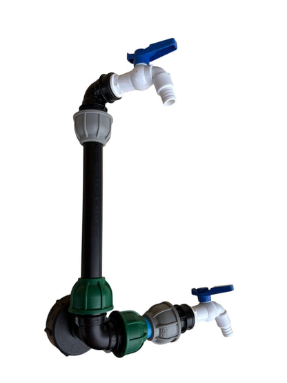 IBC 25cm Riser Tap Connection Kit with Side Tap
