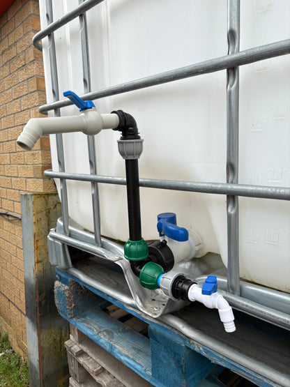 IBC 25cm Riser Tap Connection Kit with Side Tap