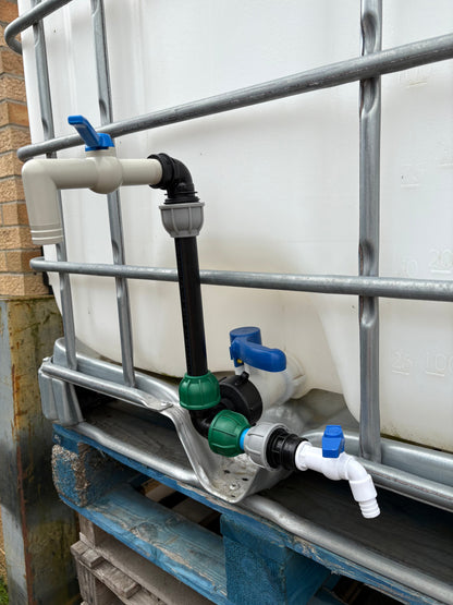 IBC 25cm Riser Tap Connection Kit with Side Tap