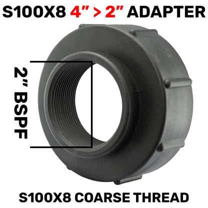 IBC S100X8 Adapter to 2"BSPF