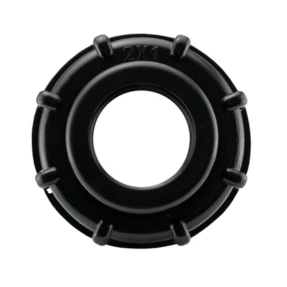 IBC 2” S60X6 Cap with Geka Type Fittings 25mm Barb Swivel Elbow