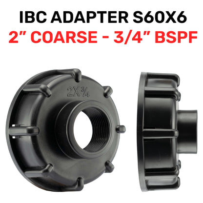 End Cap for IBC Tank with Built-in 3/4" BSPF Thread