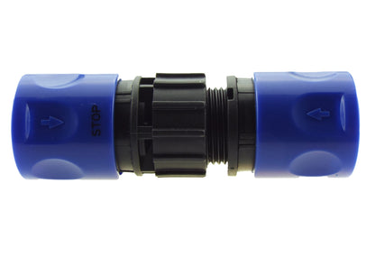 Male & Female Threaded Hose Quick Connector Set (Blue)