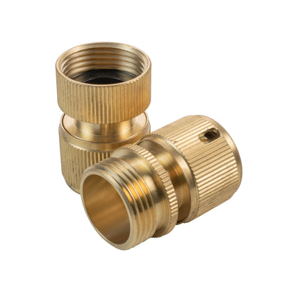 Male & Female Threaded Hose Quick Connector Set (Brass)