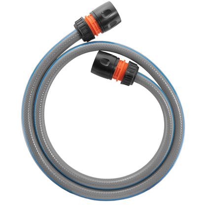Garden Hose Set Gray (Black Connectors)