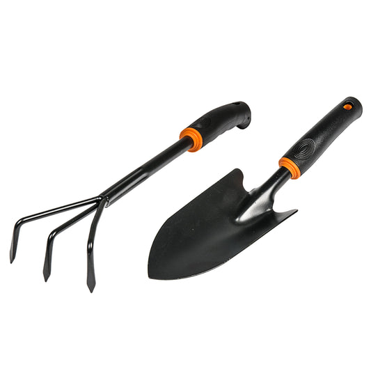 Wide Spade and Cultivator Garden Tool Set