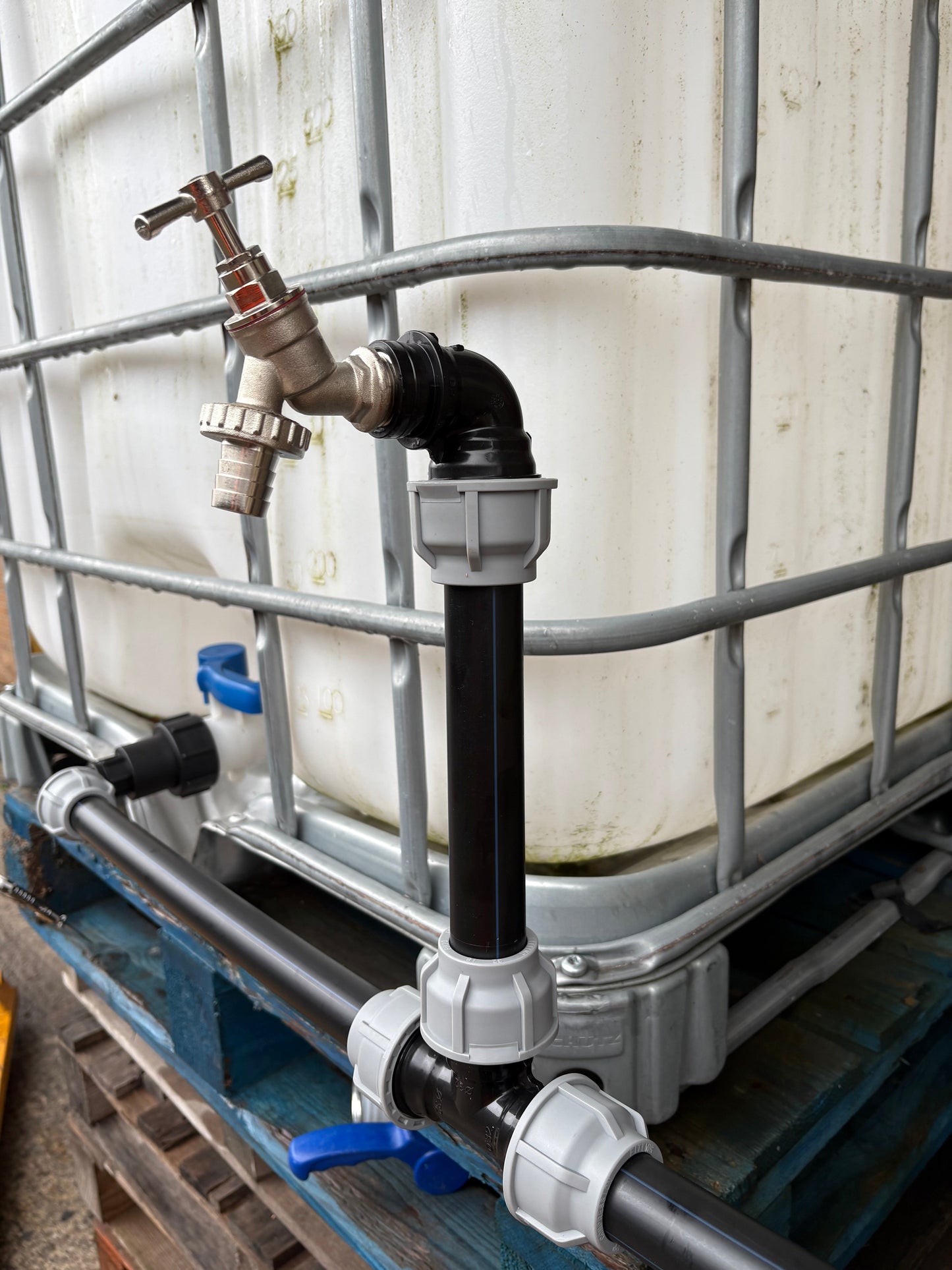IBC 3-Tank Joining Kit Via 32 mm Pipe