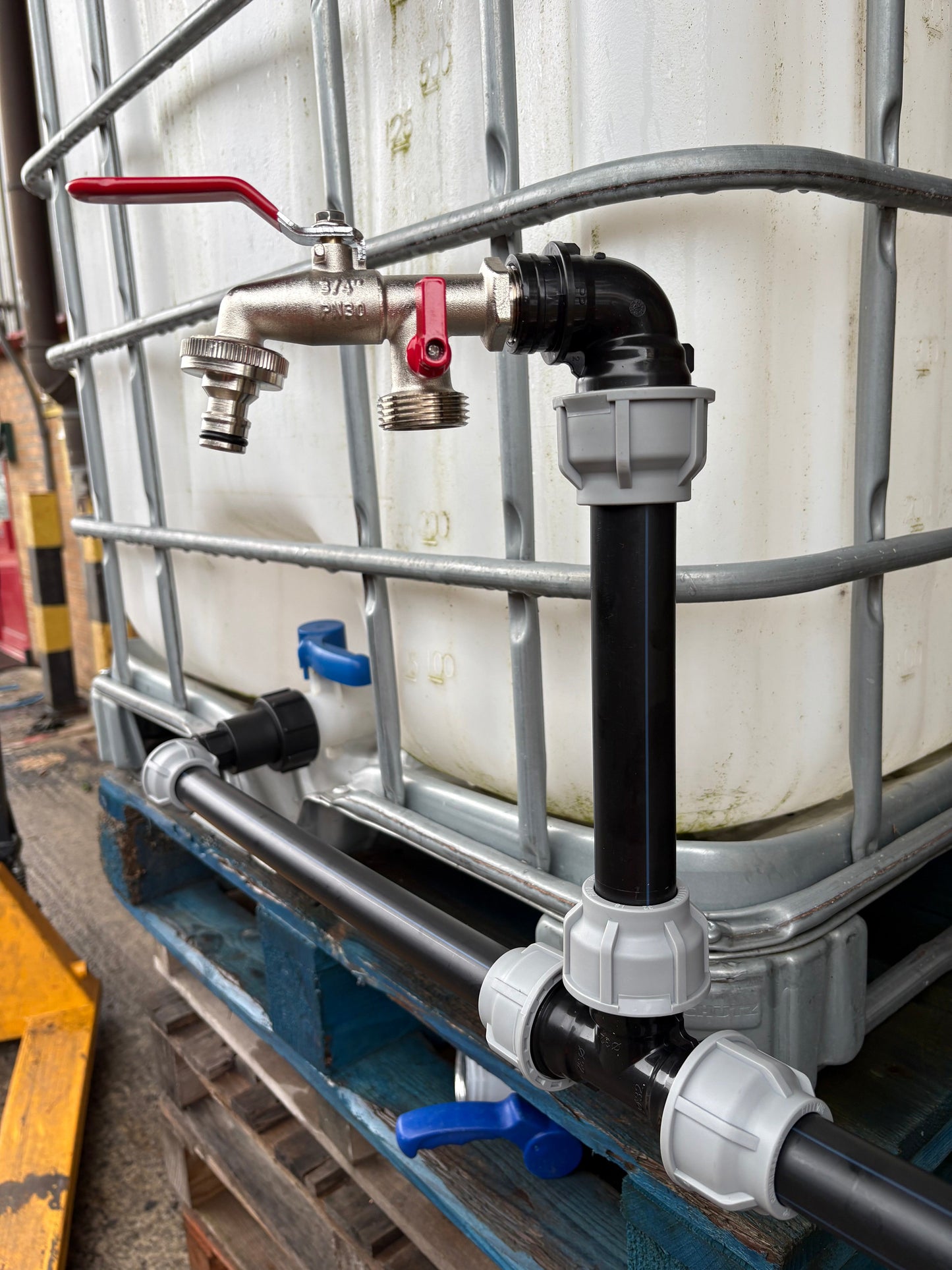 IBC 3-Tank Joining Kit Via 32 mm Pipe