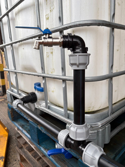 IBC 2-Tank Joining Kit Via 25mm Pipe