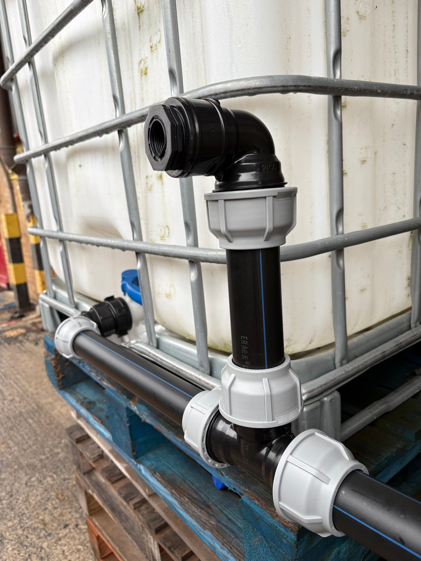 IBC 5-Tank Joining Kit Via 50mm Pipe