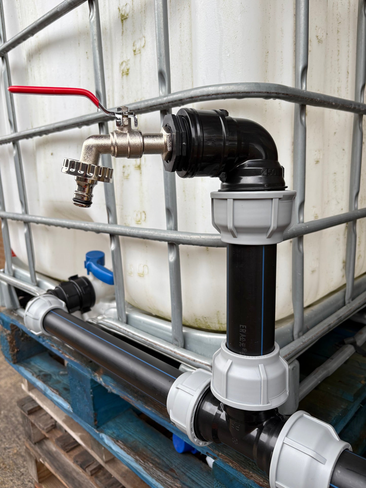 IBC 5-Tank Joining Kit Via 50mm Pipe