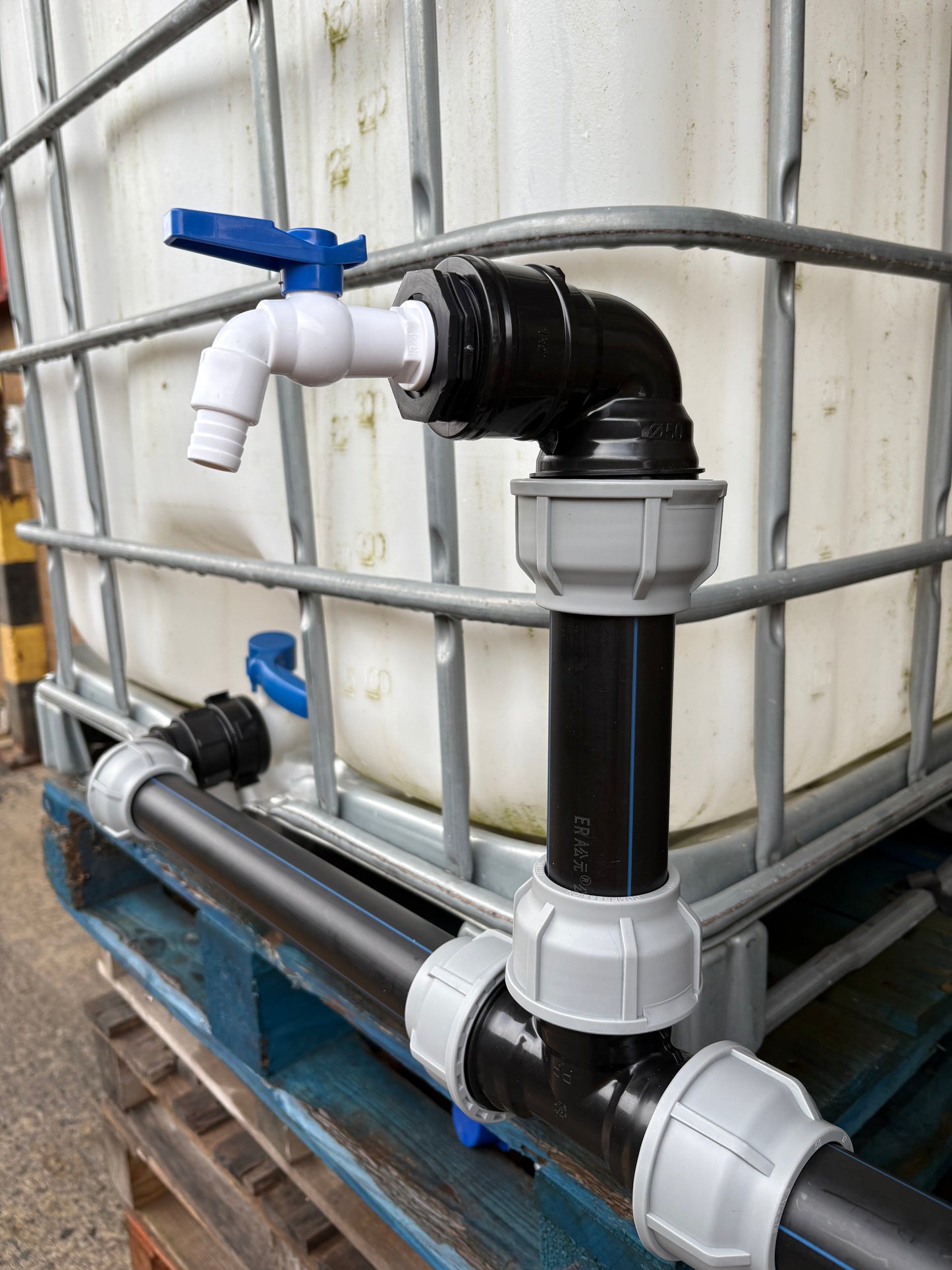 IBC 5-Tank Joining Kit Via 50mm Pipe