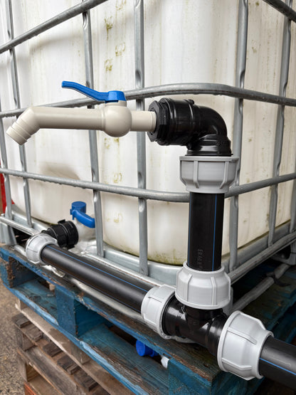 IBC 4-Tank Joining Kit Via 50mm Pipe