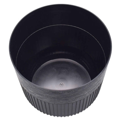 Luca Pot without Hole 190mm Deep Black