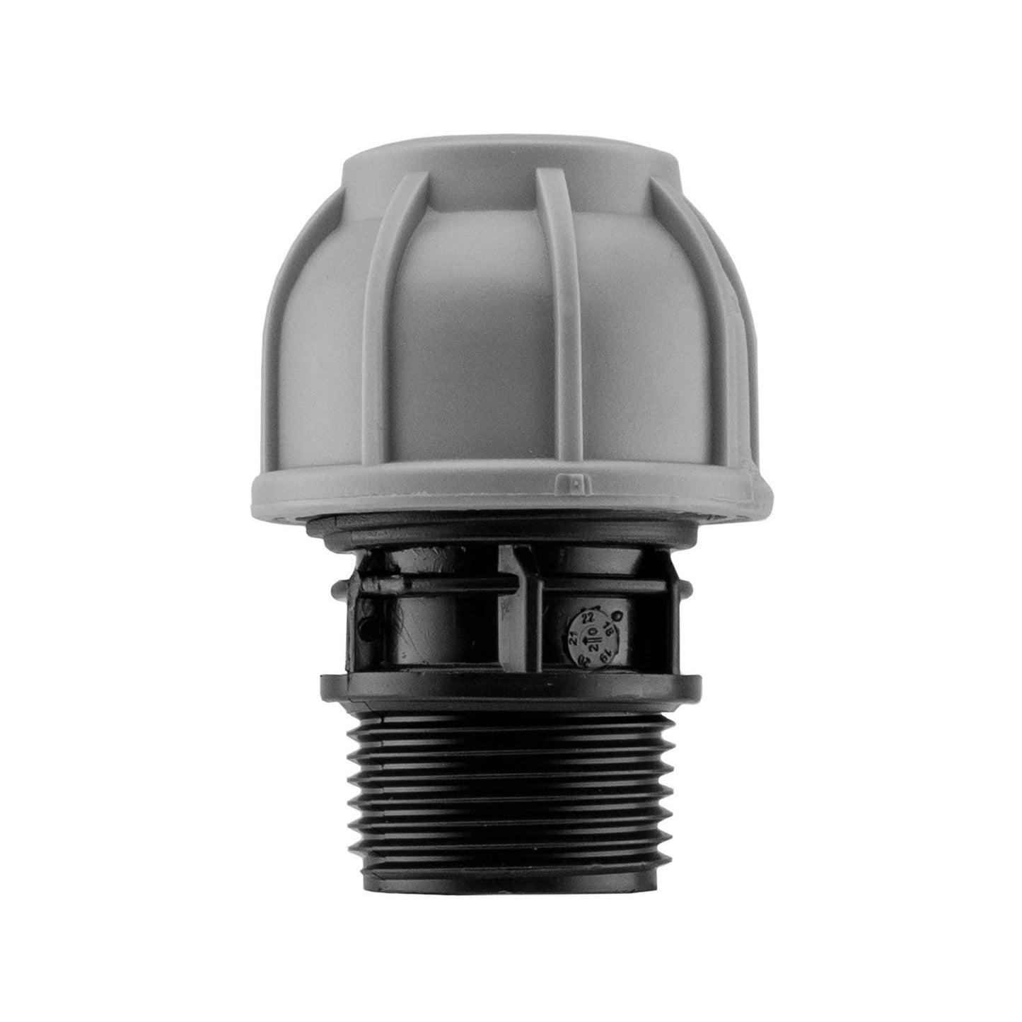 20mm MDPE Straight with BSPF-Quick Connect Valve & Hose Connector Zinc