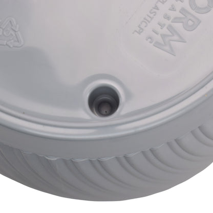 Mika Pot with Saucer 170mm Platinum