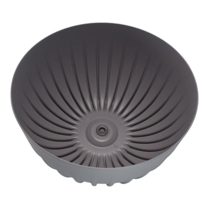 Mira Bowl Pot, Insert and Hole with Plug 300mm Gray