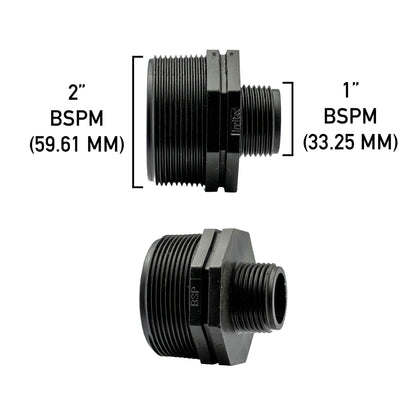 Reducing Nipple 2” BSP – 1” BSP Male